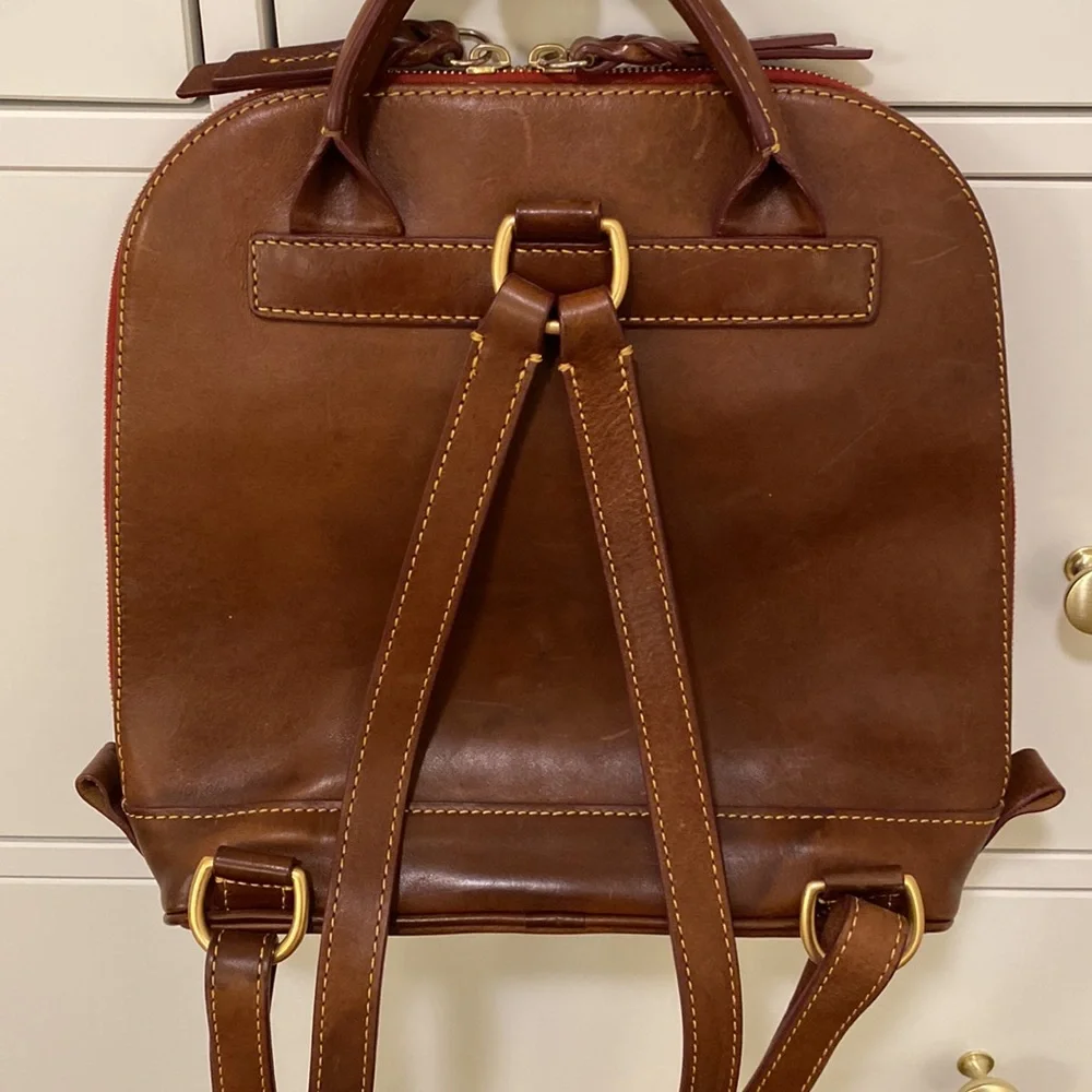 Dooney Bourke Florentine Zip Pod Backpack chestnut - Picture 3 of 13